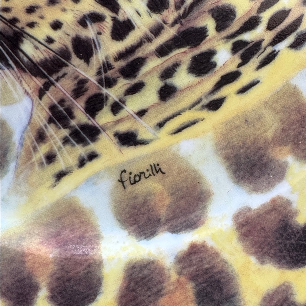 Leopard Wall Decor 10.5” Decorative Plate ~ Limoge Style~ Safari Chic - Picture 2 of 3